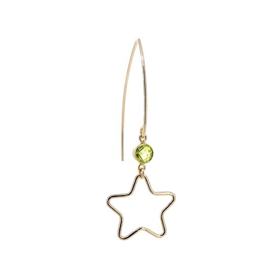 Wholesale Drop Birthstone Earrings with Star Gold Filled Earrings Wholesale Bulk Birthstone earrings