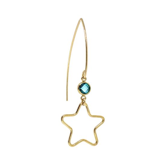 Wholesale Drop Birthstone Earrings with Star Gold Filled Earrings Wholesale Bulk Birthstone earrings