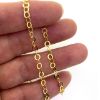 Wholesale Gold over Sterling Silver 3.5mm Flat Circle Chain Necklace 