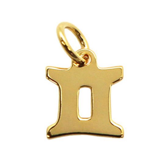 Wholesale Gold Over Sterling Silver Horoscope Charms, Zodiac Sign Pendants (1 pc)