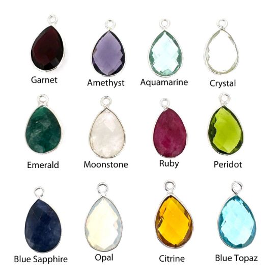 Wholesale Sterling Silver Fancy Textured Bar Birthstone Earrings  