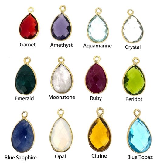 Wholesale Gold over Sterling Silver Fancy Textured Bar Earrings  with 14mm Bezel Teardrop Birthstone