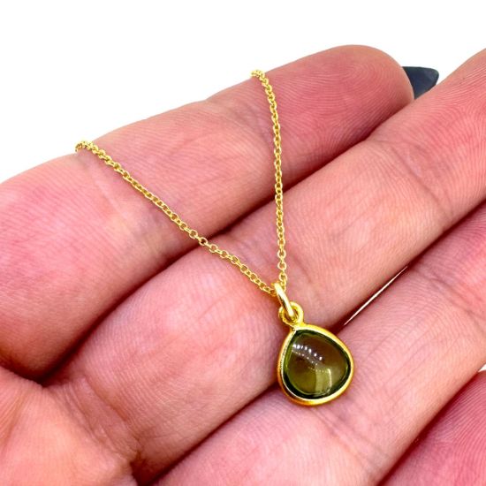 Wholesale Retail Ready Necklace Charm Bar Kit - Tiny Heart Natural Birthstone - Pendant Kit #1