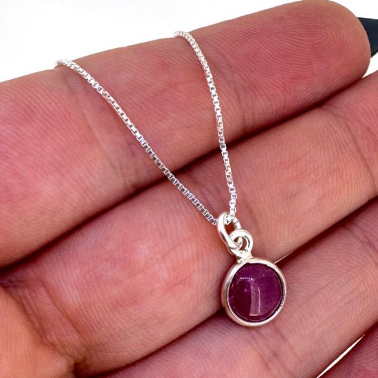 Wholesale Necklace Charm Bar Kit - Tiny Round Natural Birthstone - Pendant Kit #4