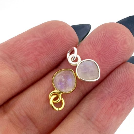 Wholesale Necklace Charm Bar Kit - 6mm Tiny Heart Bezel - Pendant Kit #6