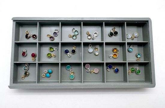 Wholesale Retail Ready Necklace Charm Bar Kit - 6mm Tiny Round Bezel - Pendant Kit #7