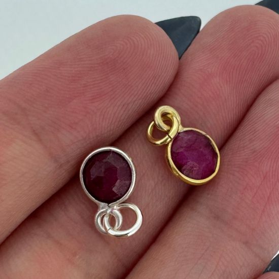 Wholesale Necklace Charm Bar Kit - 6mm Tiny Round Bezel - Pendant Kit #7