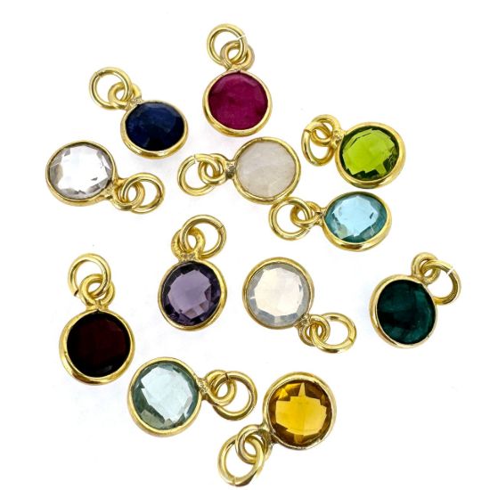Wholesale Retail Ready Necklace Charm Bar Kit - 6mm Tiny Round Bezel - Pendant Kit #7