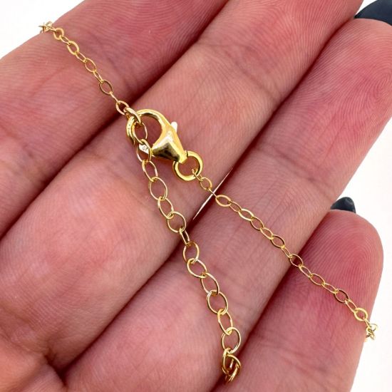 Wholesale 1/20 14K Gold Filled Finished Adjustable Flat Cable Chain Jewelry - Flat Cable Chain