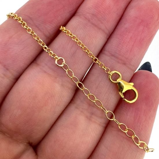 Wholesale 1/20 14K Gold Filled Finished Adjustable Rolo Chain Jewelry - 1.8mm Rolo Chain