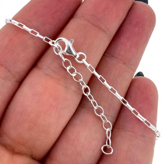 Wholesale 925 Sterling Silver Finished Adjustable Small Box Chain Jewelry - Small Long Box Chain