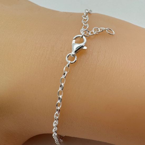 Wholesale 925 Sterling Silver Finished Adjustable Rolo Chain Jewelry - 2mm Oval Diamond Cut Rolo Chain