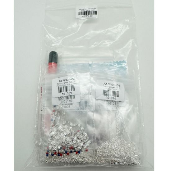 Wholesale 925 Sterling Silver Chains Permanent Jewelry Starter Kit #4 - 16 Chains styles