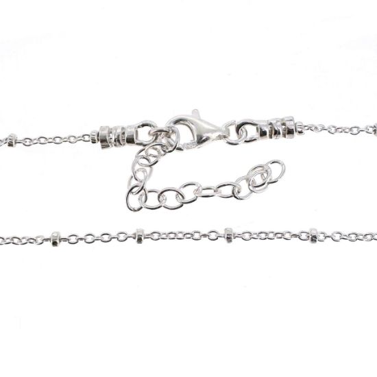 Wholesale 925 Sterling Silver Finished Adjustable Satellite Chain Jewelry - Ball Satellite Chain