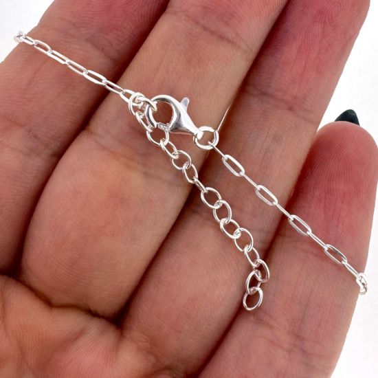 Wholesale 925 Sterling Silver Finished Adjustable Chain Bracelet or Anklet- Small Rectangle Box Chain