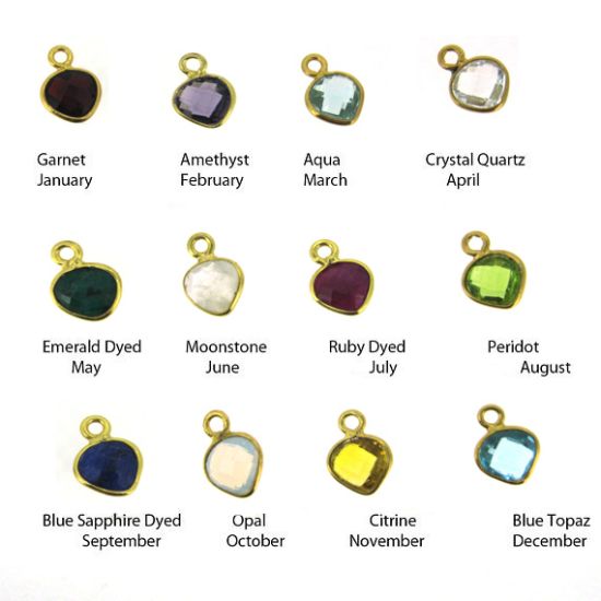 Wholesale Gold Over 925 Sterling Silver North Star and Birthstone Drop and Dangle Earrings