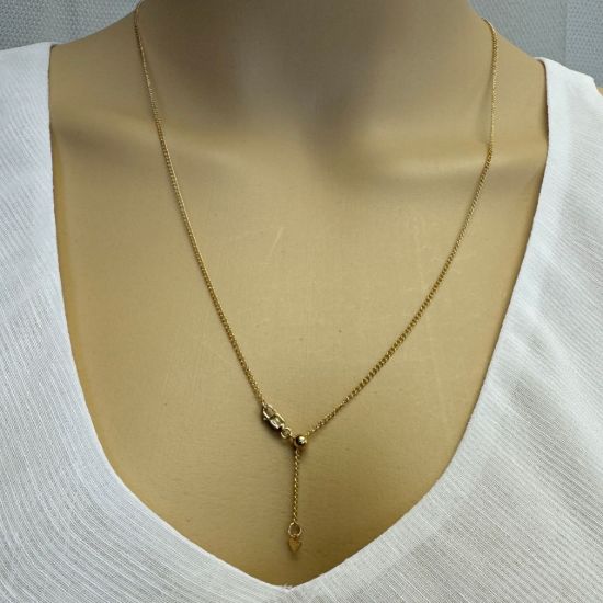 wholesale 14k gold filled adjustable necklace chains-curb chain 22"