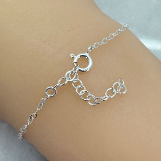 Wholesale 925 Sterling Silver Natural Gemstone Triple Bead Adjustable Bracelet, Anklet, or Necklace