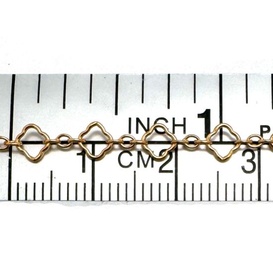 WHOLESALE GOLD FILLED JEWELRY MAKING BULK CHAINS-CLOVER CHAINS