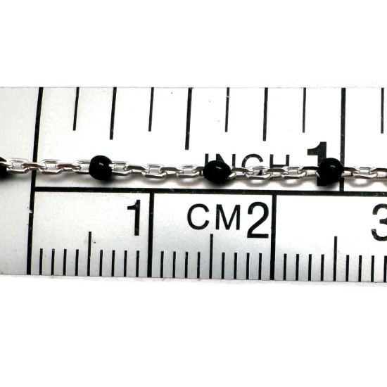 wholesale jewelry making bulk chains-black enamel chain