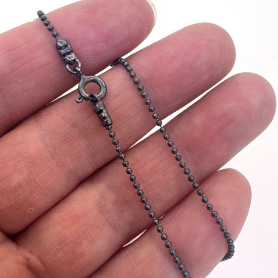 WHOLESALE OXIDIZED STERLING SILVER NECKLACE CHAIN