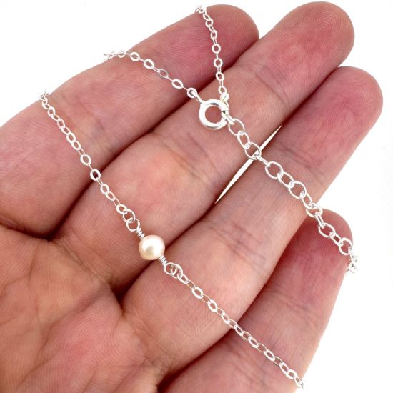 Wholesale 925 Sterling Silver Freshwater Pearl Earring And Necklace Set