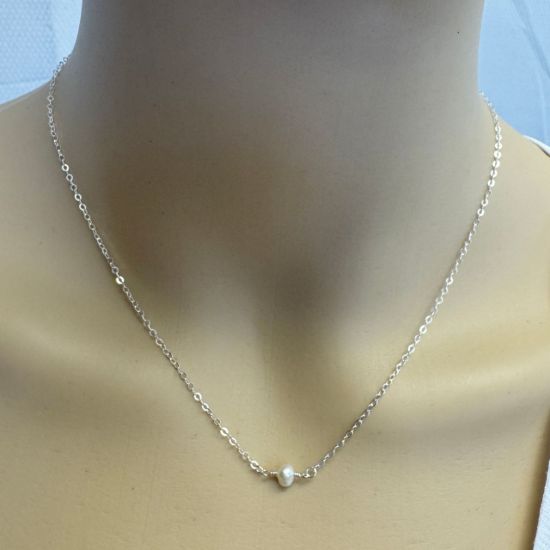 Wholesale 925 Sterling Silver Freshwater Pearl Earring And Necklace Set