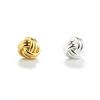 Wholesale Pre-order item-Sterling Silver or Gold Over Silver Fancy Big Love Knot Studs-9mm