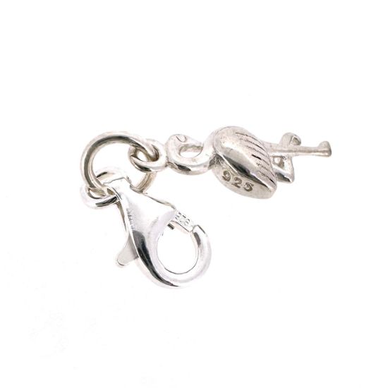 Wholesale Sterling Silver Flamingo Charm With Clasp