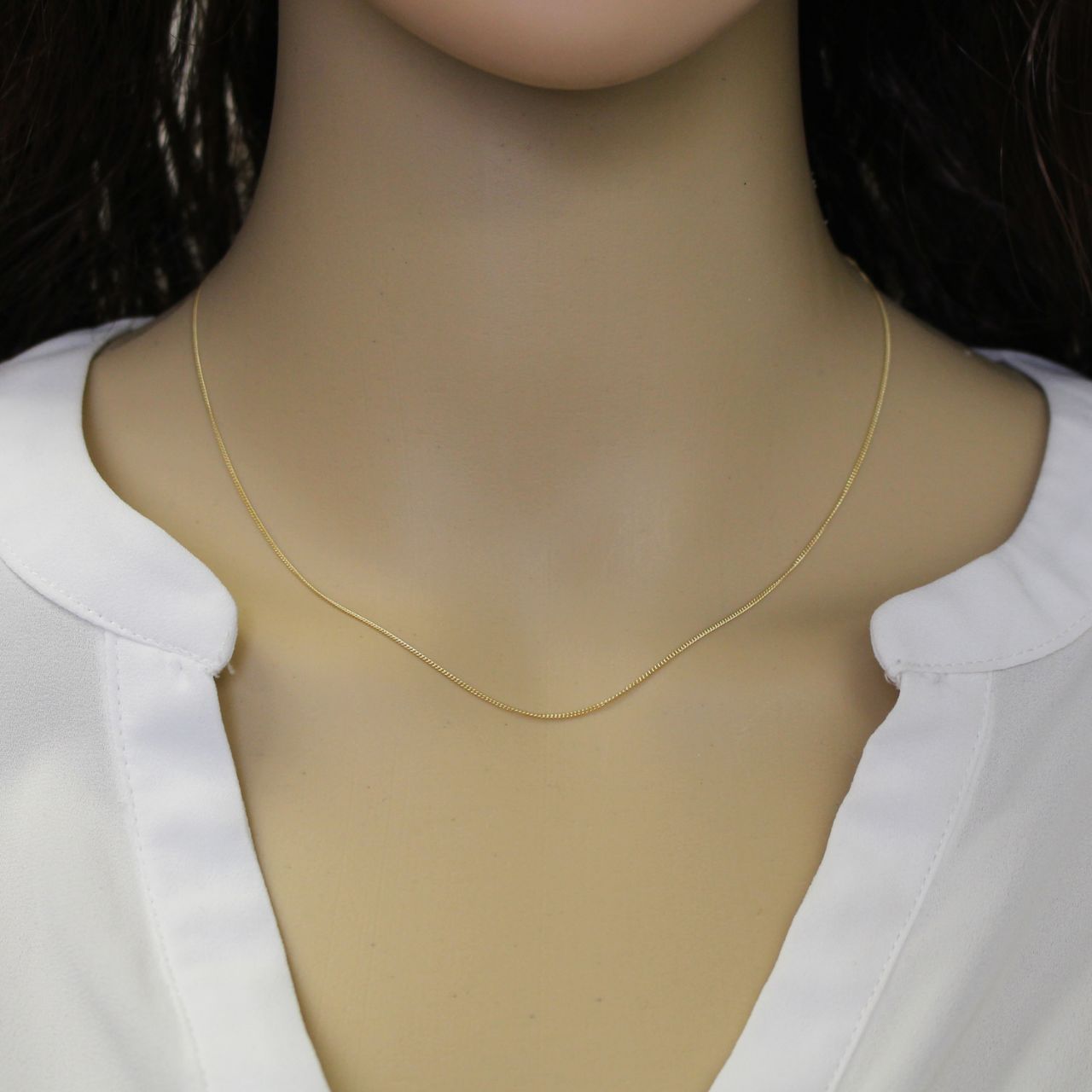 Wholesale Gold Over Sterling Silver Tiny Curb Chain, Wholesale Necklace ...
