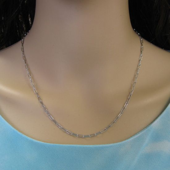 Wholesale *Over Stock* Rhodium Plated Sterling Silver Finished Long Box Chain