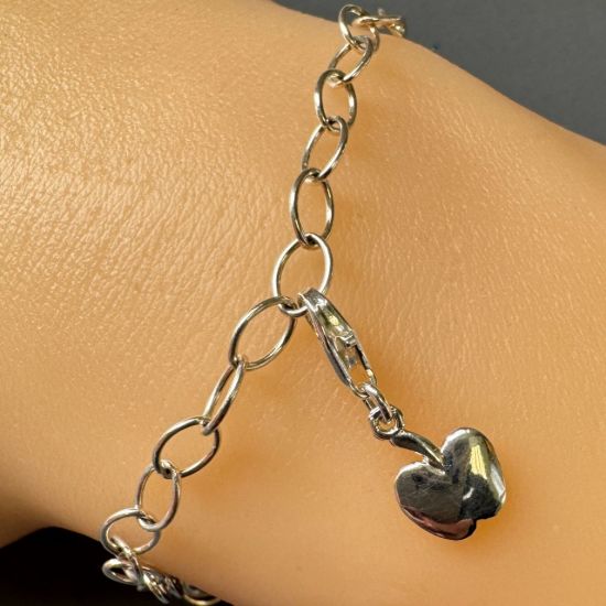 Wholesale 925 Sterling Silver Tiny Apple Charm with clasp