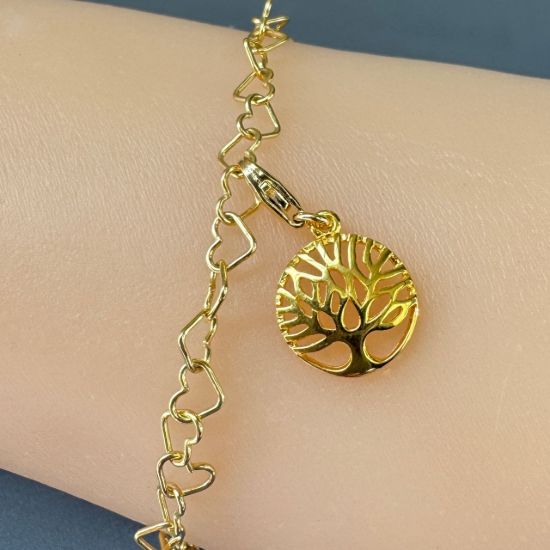 Wholesale Gold Over 925 Sterling Silver Tree of Life Charm With Clasp
