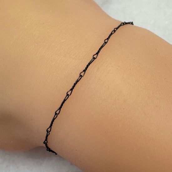 Wholesale Oxidized Sterling Silver Chain - 7mm Fancy Twisted Link Chain (sold per foot)