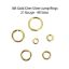 Wholesale Gold Over Sterling Silver Open Jump Rings - 21 Gauge, All Sizes (20pcs)