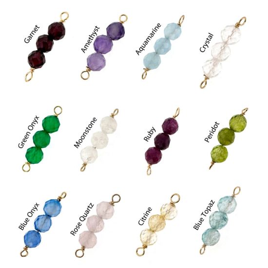 4mm Triple Bead Birthstone Chart