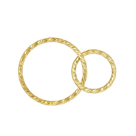 Sparkling interlocking round connectors