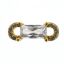 Wholesale Gold Over 925 Sterling Silver CZ Stone Charm Connector - 12mm (sold per piece)