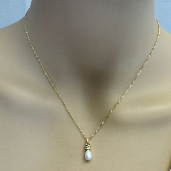 Wholesale Gold Over 925 Sterling Silver Peg Bail with Fancy CZ Stone -10mm(1pc)