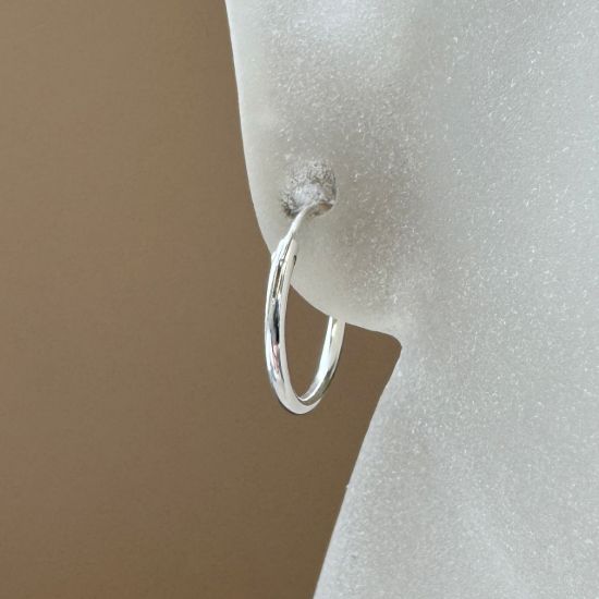 Wholesale 925 Sterling Silver Earring  Endless Hoops - All Sizes - (Sold per pair) 