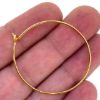 Wholesale Gold Over 925 Sterling Silver Simple Hoops  - (Sold Per Pair) 