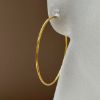 Wholesale Gold Over 925 Sterling Silver Simple Hoops  - (Sold Per Pair) 