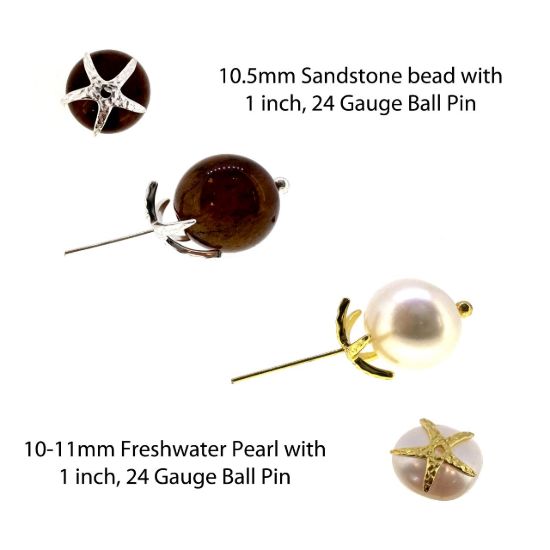 Wholesale 925 Sterling Silver Textured Starfish Bead Cap -10.5mm (1 pc) 