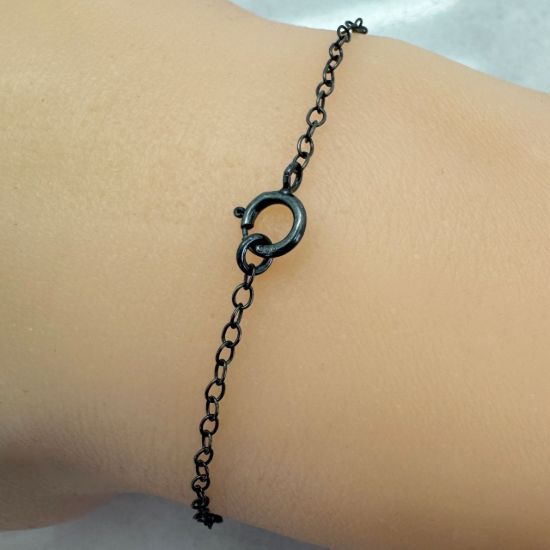 Wholesale Oxidized 925 Sterling Silver Finished Jewelry Chain - Oval Cable Chain 