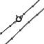 Wholesale Oxidized 925 Sterling Silver Finished Jewelry Chain - Ball Satellite Curb Chain