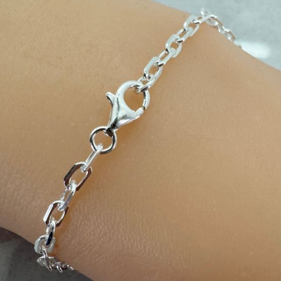 Wholesale Sterling Silver Finished Chain- 5x3mm Diamond Cut Box chain