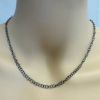 Wholesale Oxidized 925 Sterling Silver Finished Jewelry Chain - Round Cable Chain 3.2mm