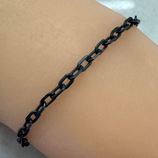 Wholesale Oxidized Sterling Silver Bulk Chain - 5x3mm Diamond Cut Box Chain (Sold per foot)