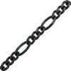 Wholesale Oxidized 925 Sterling Silver Bulk Figaro Chain 2.1mm (sold per foot )