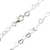 Wholesale Sterling Silver Finished Chain -4.5*2.7mm Flat Heart Finished Chain 